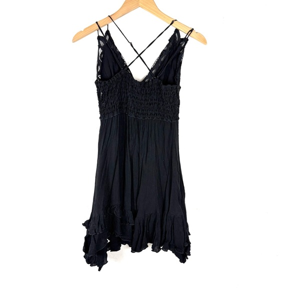 Free People Adella Black Mini Dress - Picture 7 of 11